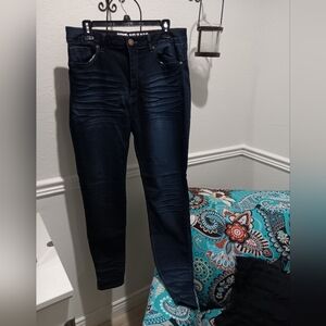 VIP Blue Skinny Jeans with Distressed Details